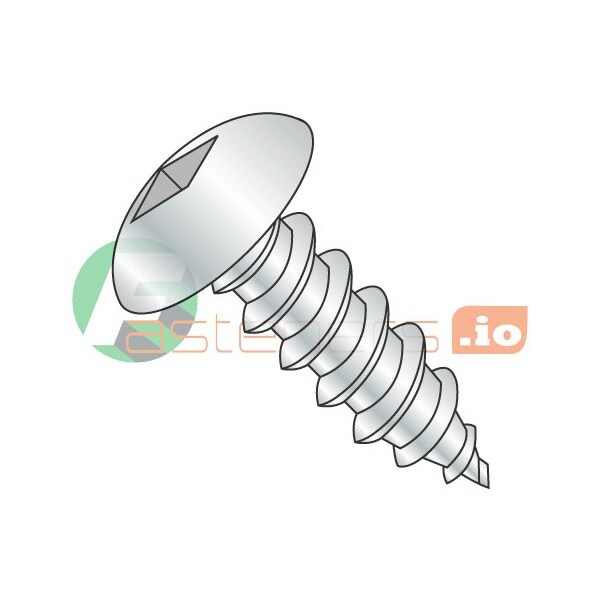 Newport Fasteners Sheet Metal Screw, #8 x 3/8 in, Zinc Plated Steel Truss Head Square Drive, 5000 PK 813677 - main